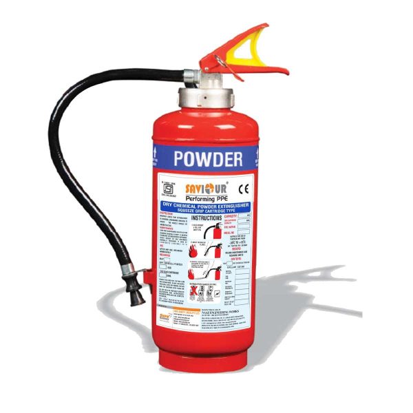 Saviour Fire Extinguisher DCP [Squeeze Grip Cartridge Type - 6 Kgs]